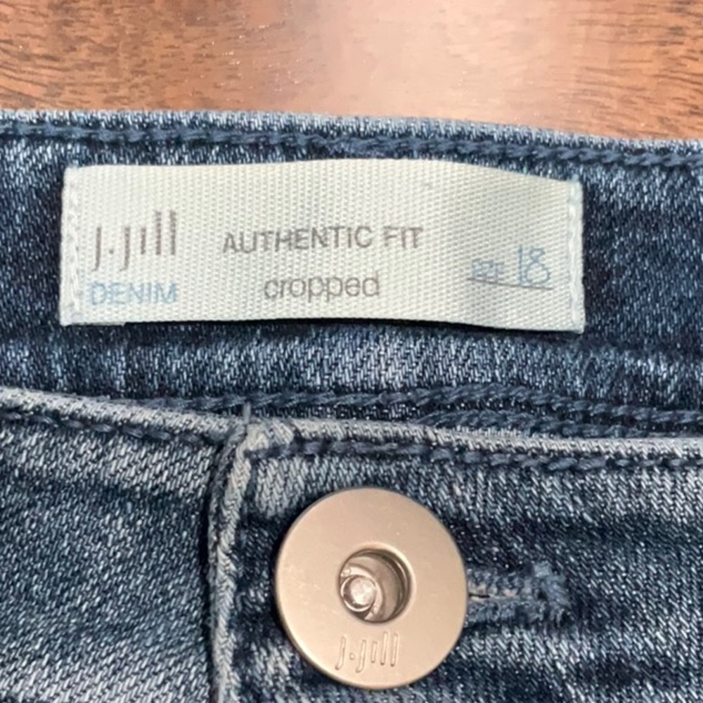 J. Jill Embroidered Denim Crop - Picture 11 of 16